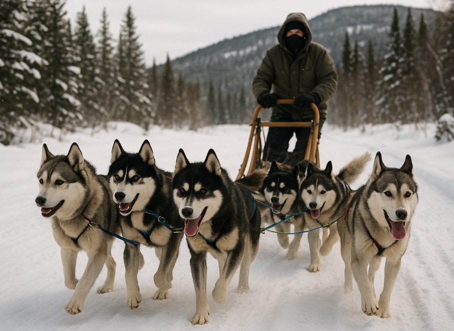Expédition Wolf : vivez l'aventure du traîneau à chiens près de La Macaza