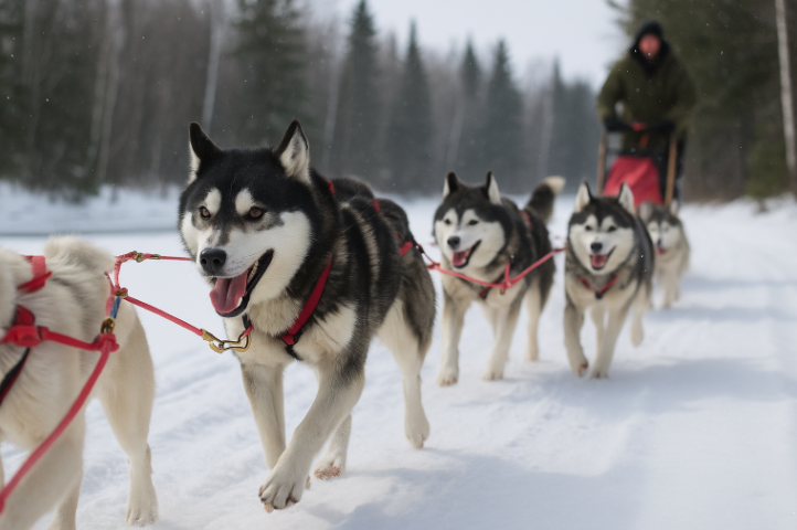 Chiens de traîneau (vallée de Tremblant)