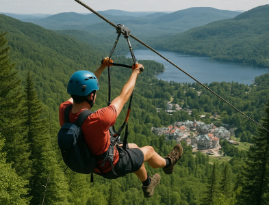Tyroliennes géantes — Ziptrek Tremblant